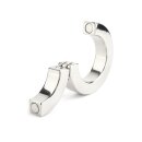 Mr. Steel Hinged Magnetic Cockring 50 mm Silver