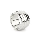 Mr. Steel Oval Barrel C-Ring 40 mm Silver