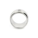 Mr. Steel Oval Barrel C-Ring 40 mm Silver