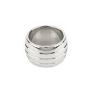 Mr. Steel Oval Barrel C-Ring 40 mm Silver