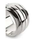 Mr. Steel Oval Barrel C-Ring 40 mm Silver