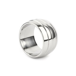 Mr. Steel Oval Barrel C-Ring 45 mm Silver