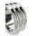 Mr. Steel Elegant Deep C-Ring 45 mm Silver