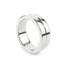 Mr. Steel Single Grooved C-Ring 40 mm Silver