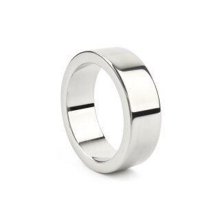 Mr. Steel Wide Band C-Ring 40 mm Silver