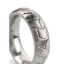 Mr. Steel MeGa Tire C-Ring Satin 45 mm Silver