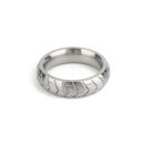 Mr. Steel MeGa Tire C-Ring Satin 50 mm Silver