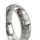 Mr. Steel MeGa Tire C-Ring Satin 50 mm Silver