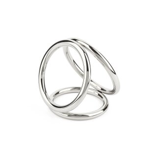 Mr. Steel Triad Chamber C-Ring Large Silver