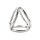 Mr. Steel Triad Chamber C-Ring Large Silver