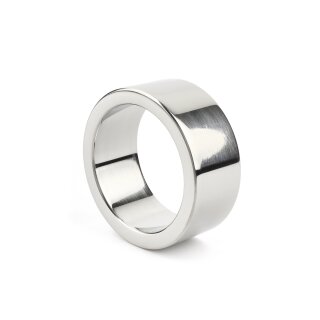 Mr. Steel Mega Wide Band C-Ring 40 mm Silver