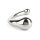 Mr. Steel The Curvy G-spot Double Ended Silver 19 cm