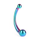 Mr. Steel The Curvy G-spot Rainbow Multicolor 19 cm