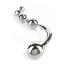 Mr. Steel Twisted Desire Bulb Wand Silver 24 cm