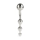 Mr. Steel Twisted Desire Bulb Wand Silver 24 cm