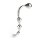 Mr. Steel Twisted Desire Bulb Wand Silver 24 cm