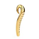 Mr. Steel Devils Tongue Dildo Gold