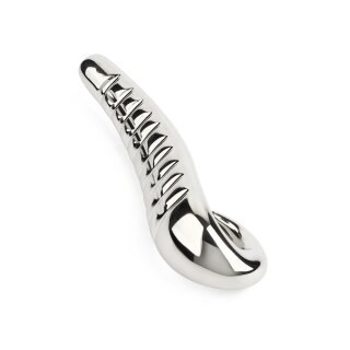 Mr. Steel Devils Tongue Dildo Silver