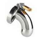 Mr. Steel The Brig Male Chastity Device Silver