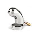 Mr. Steel The Brig Male Chastity Device Silver