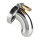 Mr. Steel The Brig Male Chastity Device Silver
