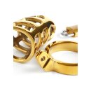 Mr. Steel Brutal Chastity Cage Gold Gold