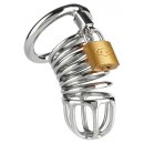 Mr. Steel Ring Master Chastity Device Silver