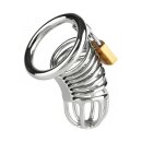 Mr. Steel Ring Master Chastity Device Silver