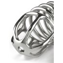 Mr. Steel Ring Master Chastity Device Silver