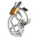 Mr. Steel San Quentin Chastity Cage Silver