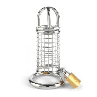 Mr. Steel Matrix Cock Cage Silver