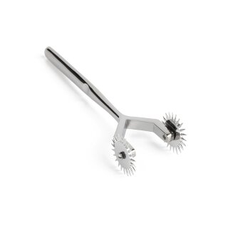 Mr. Steel Twin Wartenberg Pinwheel Silver