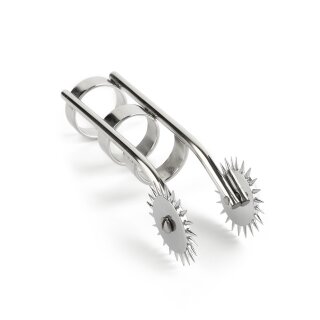 Mr. Steel Double Finger Pinwheel Silver