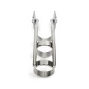 Mr. Steel Double Finger Pinwheel Silver