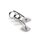 Mr. Steel Double Finger Pinwheel Silver