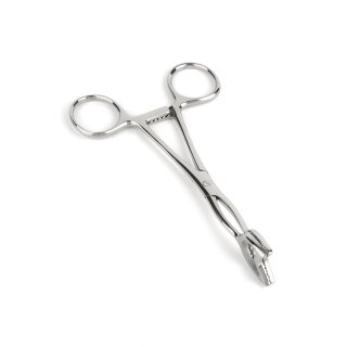 Mr. Steel Cube Tongs V Shape Silver
