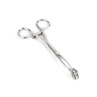 Mr. Steel Cube Tongs O Shape Silver