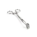 Mr. Steel Cube Tongs O Shape Silver