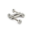 Mr. Steel Turning Point Nipple Clamps Silver
