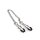 Mr. Steel Tweezer Nipple Clamps Silver
