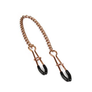 Mr. Steel Tweezer Nipple Clamps Gold Rose Gold