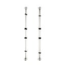 Mr. Steel Nipple Sticks with Ball 20 cm Silver