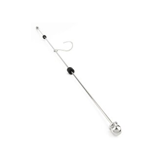 Mr. Steel Long Thai Hooked Pain Stick Silver