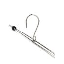 Mr. Steel Long Thai Hooked Pain Stick Silver