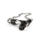 Mr. Steel Barrel Tit Clamps With Chain Silver