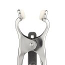 Mr. Steel Squeezer Nipple Clamps with Ring Silver