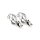 Mr. Steel Squeezer Nipple Clamps with Ring Silver