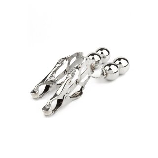 Mr. Steel Clover Nipple Clamps Weight Silver