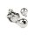 Mr. Steel Clover Nipple Clamps Weight Silver