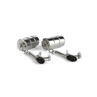 Mr. Steel Aligator Nipple Clamps Weights Silver